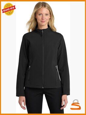 Women's Soft Shell Jacket Long Sleeve Zip Front Water Resistant